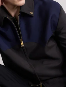 American Idol S24 cotton jacket with clean front design and relaxed fit.