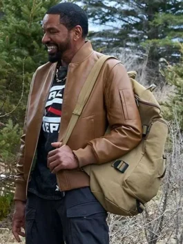 Laz Alonso brown jacket inspired by The Boys Season 5 character fashion.