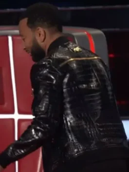 The Voice John Legend Crocodile Jacket Back View