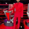 The Voice S27 John Legends Red Suit Front