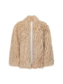 The Voice S27 LeAnn Rimes Beige Fur Jacket View
