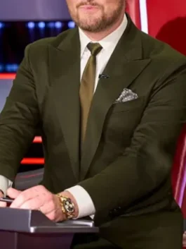 The Voice S27 Michael Buble Green Suit Design Look