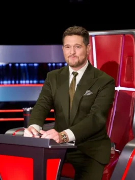 The Voice S27 Michael Buble Green Suit View Look