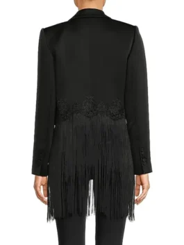 The Voice S28 Reba Mcentire Fringe Blazer Back View