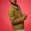 The Voice S28 Revel Day Brown Wool Jacket Front