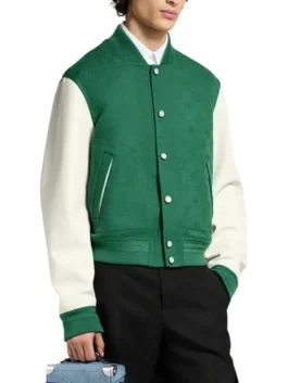 The Voice S29 John Legend Green Varsity Jacket Side View