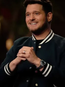 The Voice S29 Michael Bublé Varsity Jacket Close-Up View