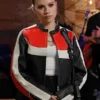 The Voice S29 Syd Millevoi Leather Biker Jacket Front View