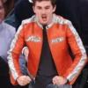 Timothée Chalamet 2026 Avirex Leather Jacket front view.