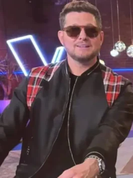 Voice S27 Michael Buble Varsity Jacket Close-Up