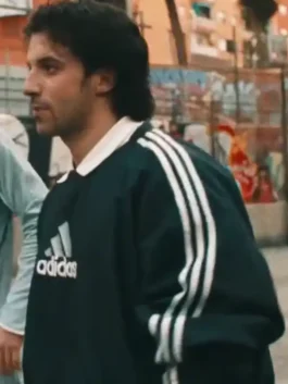 Alessandro Del Piero Sweatshirt with black retro sports style, smooth fabric, and relaxed oversized look