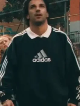 Alessandro Del Piero Sweatshirt in black with smooth polyester texture, pullover shape, and clean sportswear style