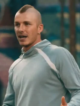 Backyard Legends David Beckham Top in blue with smooth fabric, full sleeves, and relaxed training style