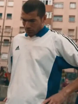 Backyard Legends Zinedine Zidane Jersey in white with smooth fabric, pullover front, and classic match-day look