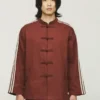 Adidas CLOT Track Jacket by Edison Chen with cotton body, stand up collar, and two side waist pockets
