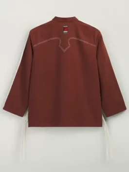 Adidas CLOT Track Jacket by Edison Chen back view with fox brown cotton and full sleeve design
