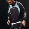 The layout of the Adidas Kith Lionel Messi Fleece Sweater engineered with a soft interior lining.