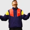 Adidas Backyard Legends Pedri Jacket in polyester with stand collar, zip front, and clean sporty styling