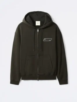 Jung Kook Calvin Klein Hoodie in black fleece with a soft hooded shape and modern streetwear look