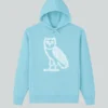 Drake Ovo Iceman Hoodie with fleece fabric, soft inner feel, hooded collar, and relaxed pullover style