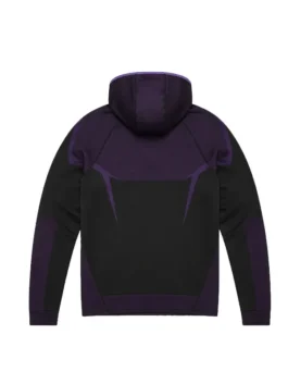 Gymshark Onyx 5.0 Seamless Hoodie back view with hooded shape, smooth fabric, and ribbed cuffs