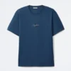 Jung Kook Calvin Klein Monogram T Shirt in blue with lightweight fabric and clean monogram styling