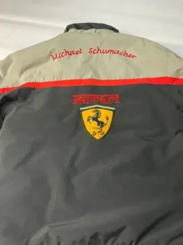 Marlboro 90s Ferrari Vintage Jacket back view showing multicolor parachute fabric and clean rear shape