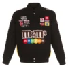 A premium front profile of the sleek Nascar Kyle Busch JH Design Black Jacket.