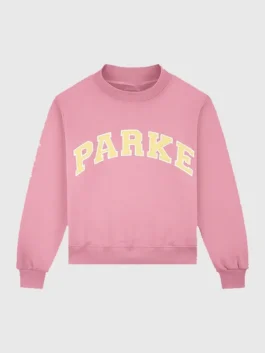 Summerland Varsity Mockneck Sweatshirt with fleece fabric, mockneck look, and relaxed varsity styling