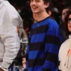 NBA Timothee Chalamet 76ers v Knicks Sweatshirt - Philadelphia 76ers v New York Knicks Game Timothee Outfit