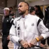 Santos FC Neymar White Track Jacket in white fleece with soft lining, stand collar, and athletic fit