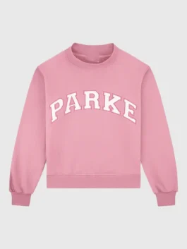 Summerland Varsity Mockneck Sweatshirt in fleece fabric with ribbed cuffs, ribbed hem, and varsity style