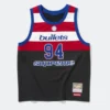 Supreme x Mitchell & Ness Bullets Jersey in polyester with round neck collar, pullover front, and sleeveless cut