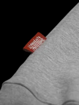 Premium fleece TMS Grey Hoodie in a versatile grey colorway, showcasing a soft lining and classic kangaroo pockets.