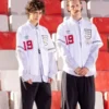 Umbro LC23 World Cup 2026 England Italia Shirt in cotton with button front and retro football styling