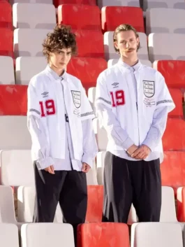 Umbro LC23 World Cup 2026 England Italia Shirt in cotton with button front and retro football styling