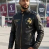2026 World Cup Black Leather Jacket For Mens