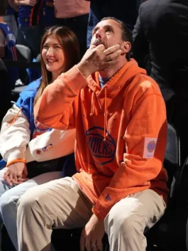Adam Sandler Knicks Hoodie with relaxed fit, sports-inspired design, and everyday streetwear appeal