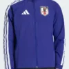 Adidas Japan Anthem Blue Jacket Front View