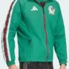 Adidas Mexico Anthem Green Jacket Front View