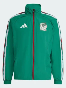 Adidas Mexico Anthem Green Jacket View
