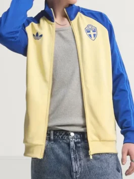 Adidas Sweden Originals Track Top Closure View