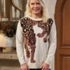 BB Katherine Kelly Lang Leopard Jumper