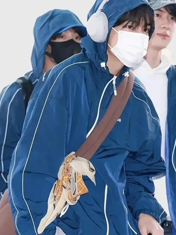 BTS Keep Swimming Blue Hooded Jacket