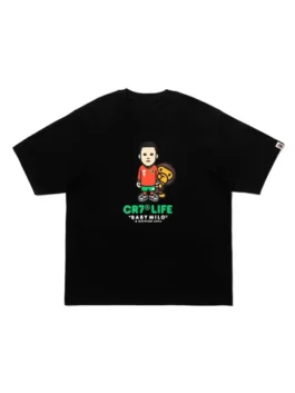 Bape X CR7 Life Baby Milo Relaxed Fit Tee Front View