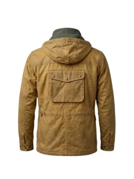 Heart of the Beast 2026 Brad Pitt Survival Field Jacket back view featuring clean field jacket design and premium outdoor-inspired styling