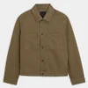 Brown Boxy Denim Jacket