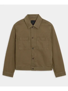 Brown Boxy Denim Jacket