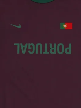 Cactus Jack Nike Total 90 Portugal T Shirt front closeup displaying premium fabric texture, authentic football-inspired detailing, and quality craftsmanship