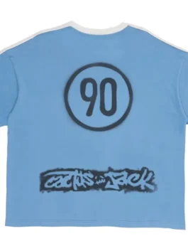 Cactus Jack Nike Argentina Total 90 T Shirt back closeup displaying premium detailing, signature graphics, and refined craftsmanship